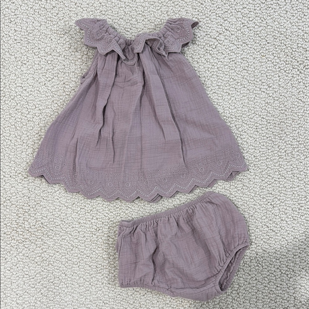 Quincy Mae Mauve Diaper Cover Set